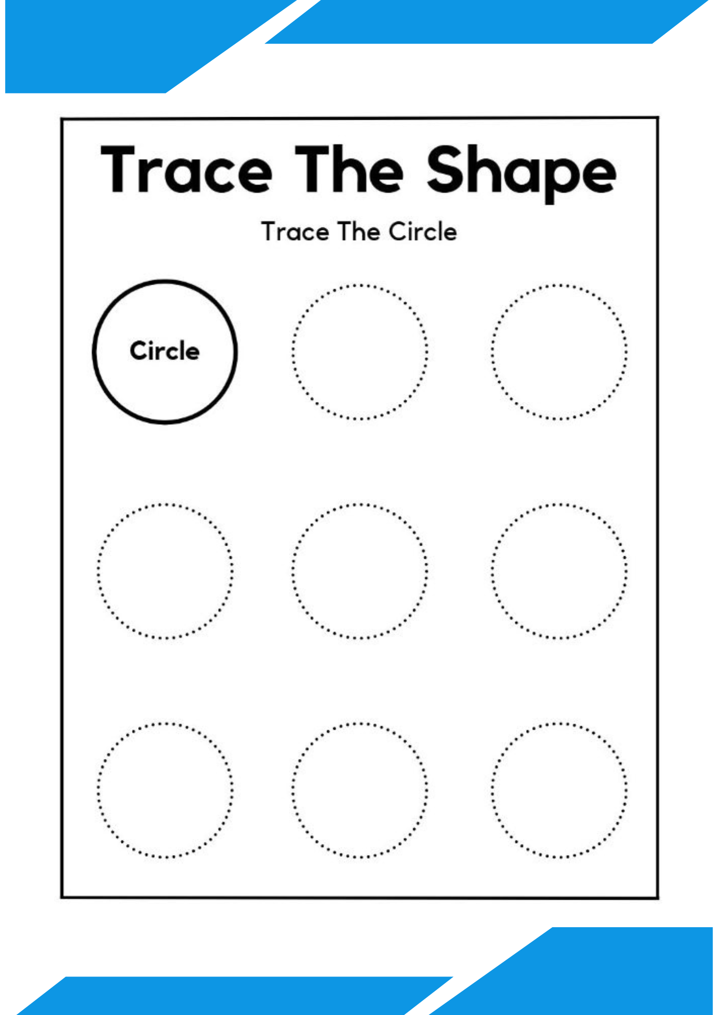 Shape Tracing Worksheet