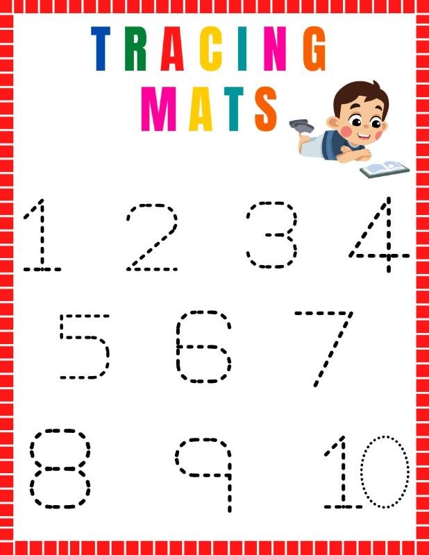 Beginner-Friendly Tracing Numbers Activity