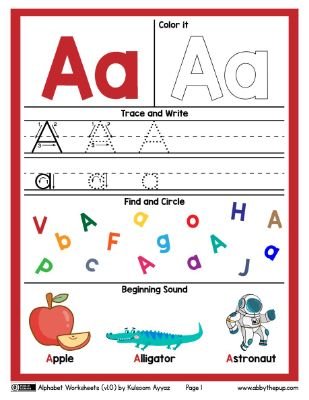 Comprehensive Alphabet Worksheets for Learning