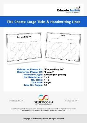 Tick Charts - Write Line Reinforcers Large Ticks
