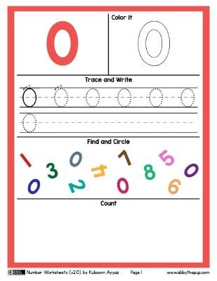 Number Worksheets: Reinforcing Key Early Math Skills