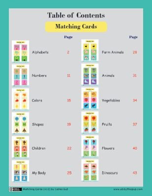 Matching Cards: Memory and Cognitive Skill Booster
