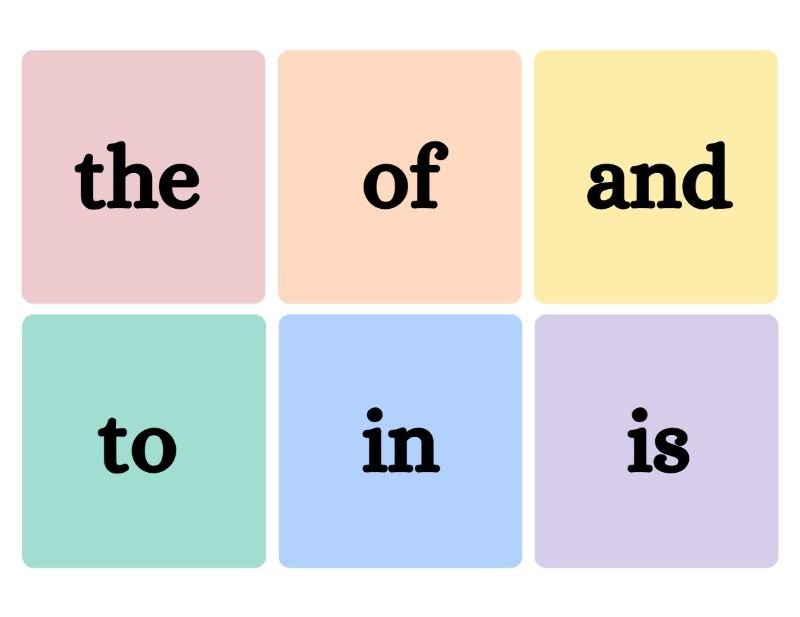 Fry's Sight Words Practice Sheet