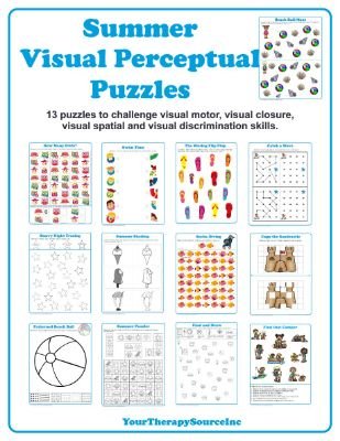 Visual Perception Puzzle Pack for Autism and Special Needs