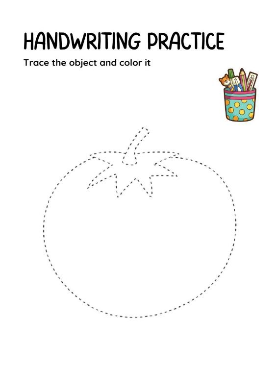 Trace and Color (Beginner Level)