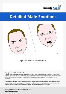 Exploring Emotions Through Detailed Male Faces