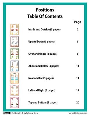 Learning Positions: Spatial Awareness for Kids