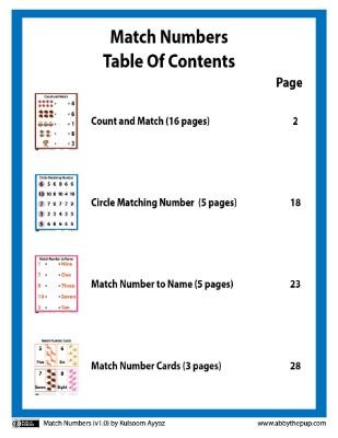 Match Numbers: Enhancing Number Recognition and Matching Skills