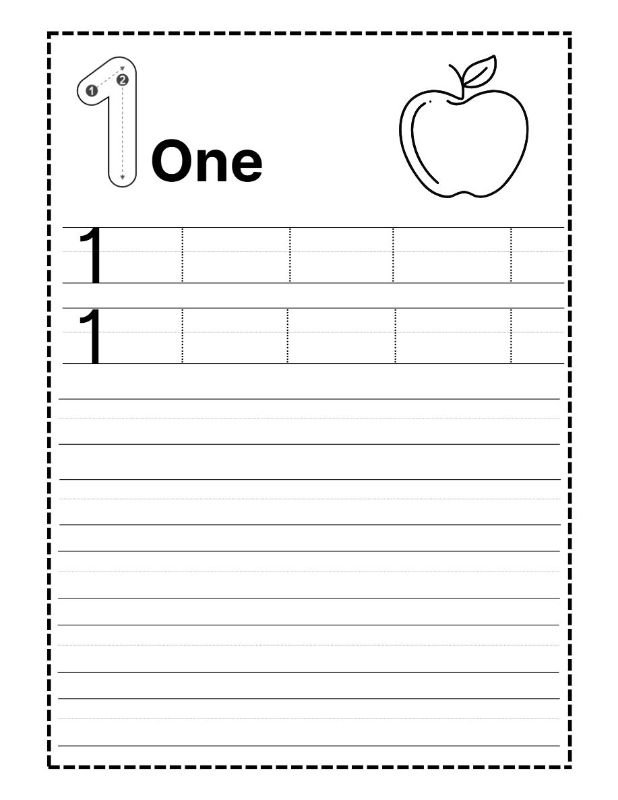 Beginner-Friendly Tracing Numbers Activity