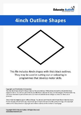 Large Shapes - Educate Autism