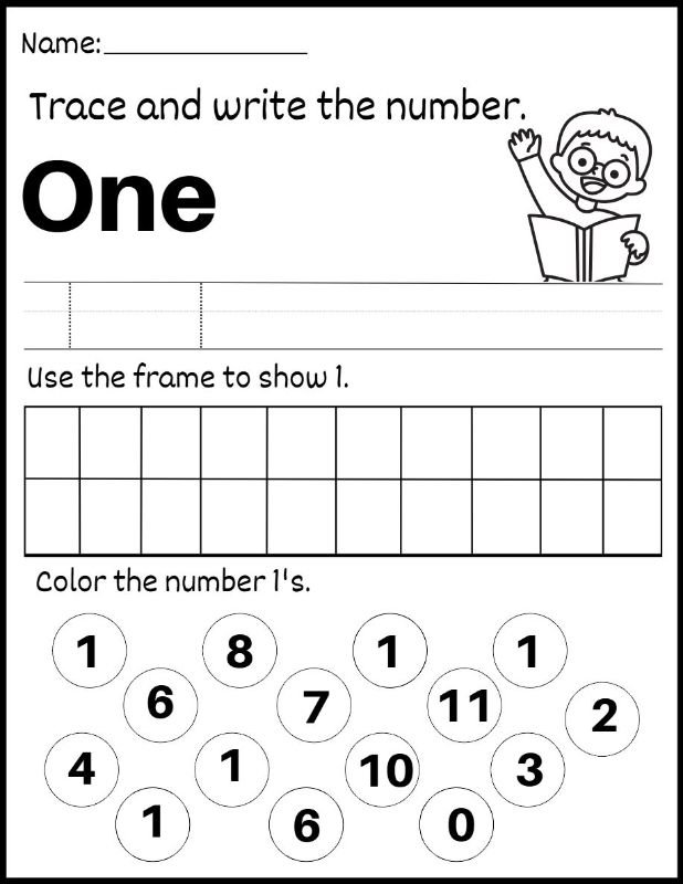 Beginner-Friendly Tracing Numbers Activity