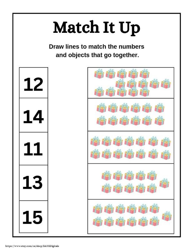 Matching Exercises for Cognitive Enhancement