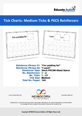 Tick Charts - Picture Reinforcers Medium Ticks