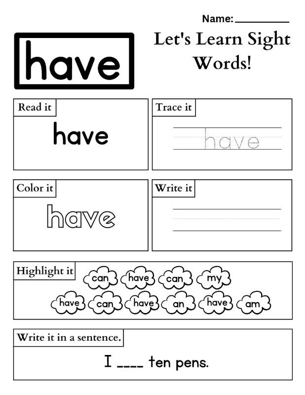 Intermediate Tracing Sheet