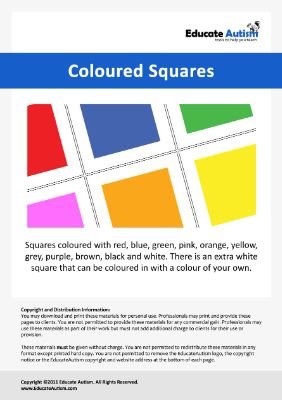 Coloured Squares for Cognitive Skills Development