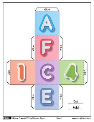 Foldable Boxes for Organizing and Sensory Play