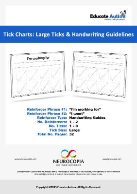 Tick Charts - Guideline Reinforcers Large Ticks