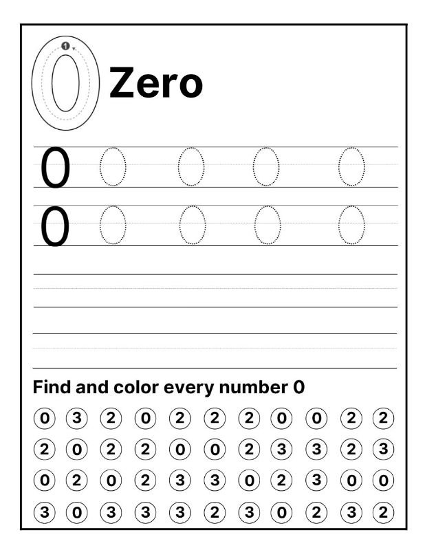 Beginner-Friendly Tracing Numbers Activity