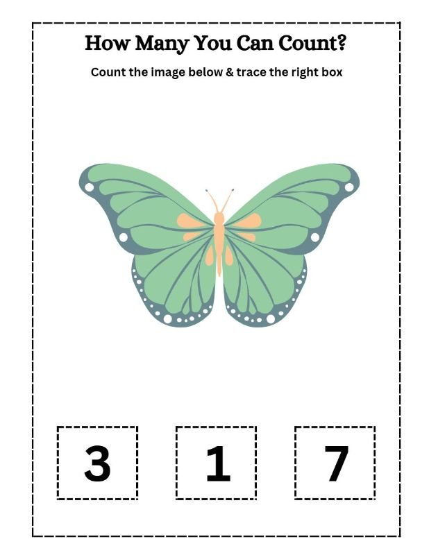 "How Many" Counting Worksheets