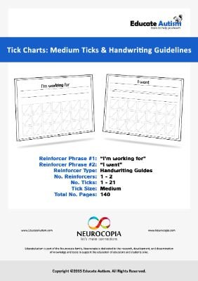 Tick Charts - Guideline Reinforcers Medium Ticks