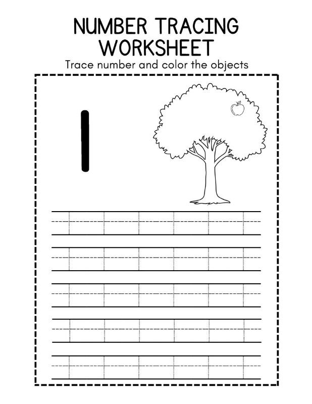 Beginner-Friendly Tracing Numbers Activity