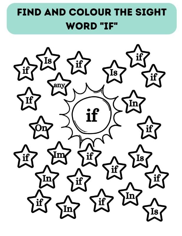 Color Identification Worksheet