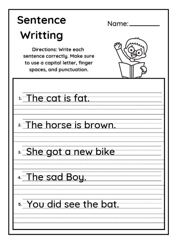 Sentence Activities