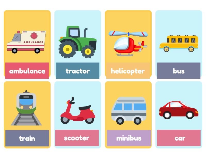 Vehicles Flashcards