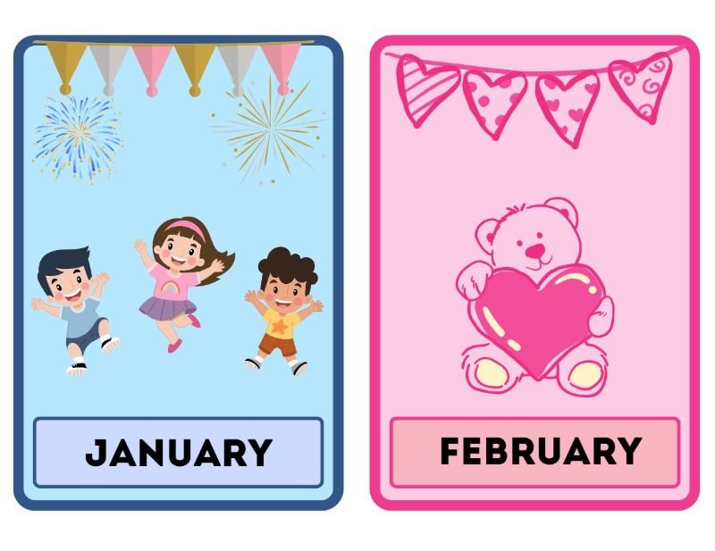 Months of the Year Flashcards