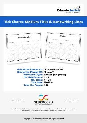 Tick Charts - Write Line Reinforcers Medium Ticks