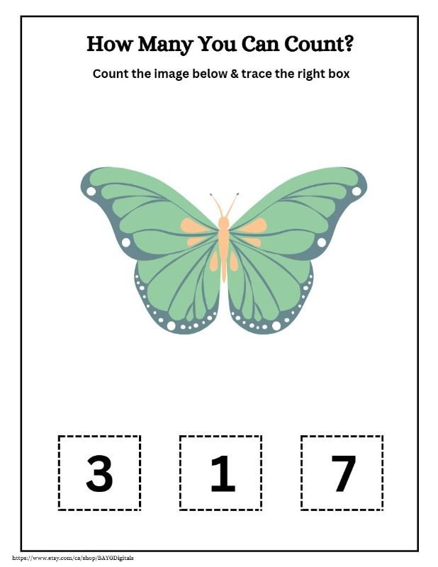 "How Many" Counting Worksheets