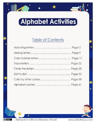 Engaging Alphabet Activities for Early Learners
