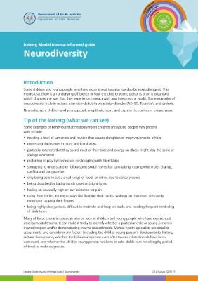 Iceberg Model of Neurodiversity