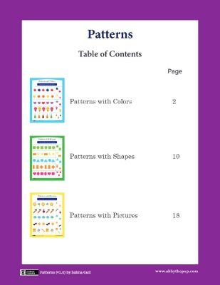 Patterns: Strengthening Logical Thinking and Early Math Skills
