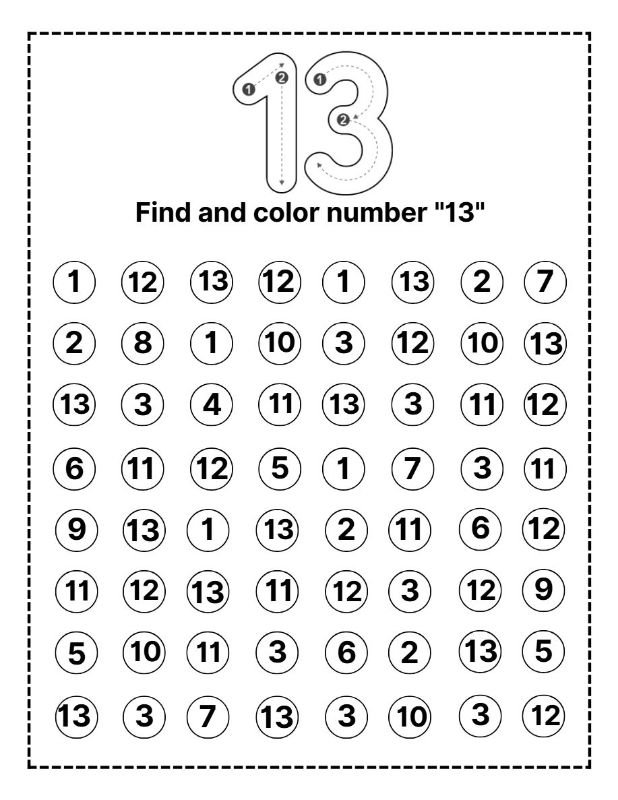 Find and Color: Hidden Number Exploration