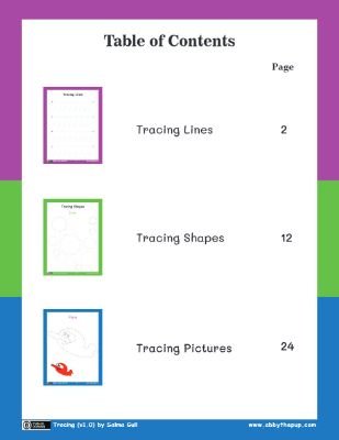Tracing Activities: Building Writing Readiness